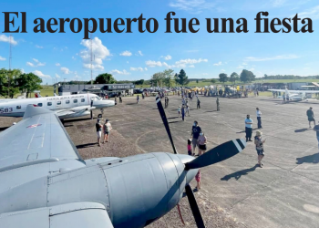 El aeropuerto fue una fiesta