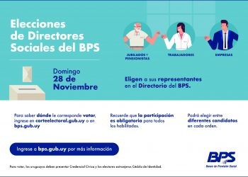 28 de noviembre elecciones de representantes al directorio del BPS