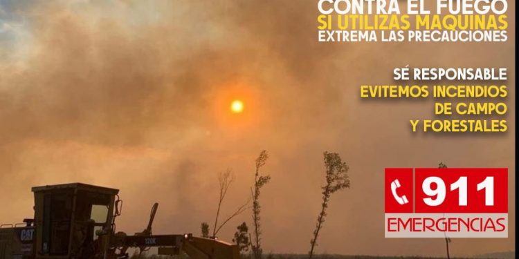 Desde la Jefatura de Policía de Tacuarembó se llama a la concientización sobre la prevención de incendios.