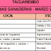 FERIAS GANADERAS – MARZO 2022
