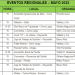 EVENTOS REGIONALES – MAYO 2022