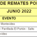 CARTELERA DE REMATES POR PANTALLAS
