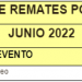 CARTELERA DE REMATES POR PANTALLAS