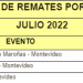 CARTELERA DE REMATES POR PANTALLAS