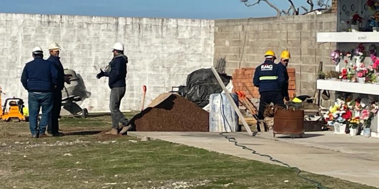 Se trabaja en la ampliación del cementerio de San Gregorio de Polanco