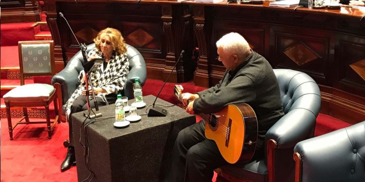 Olga Delgrossi fue homenajeada por la Cámara de Senadores